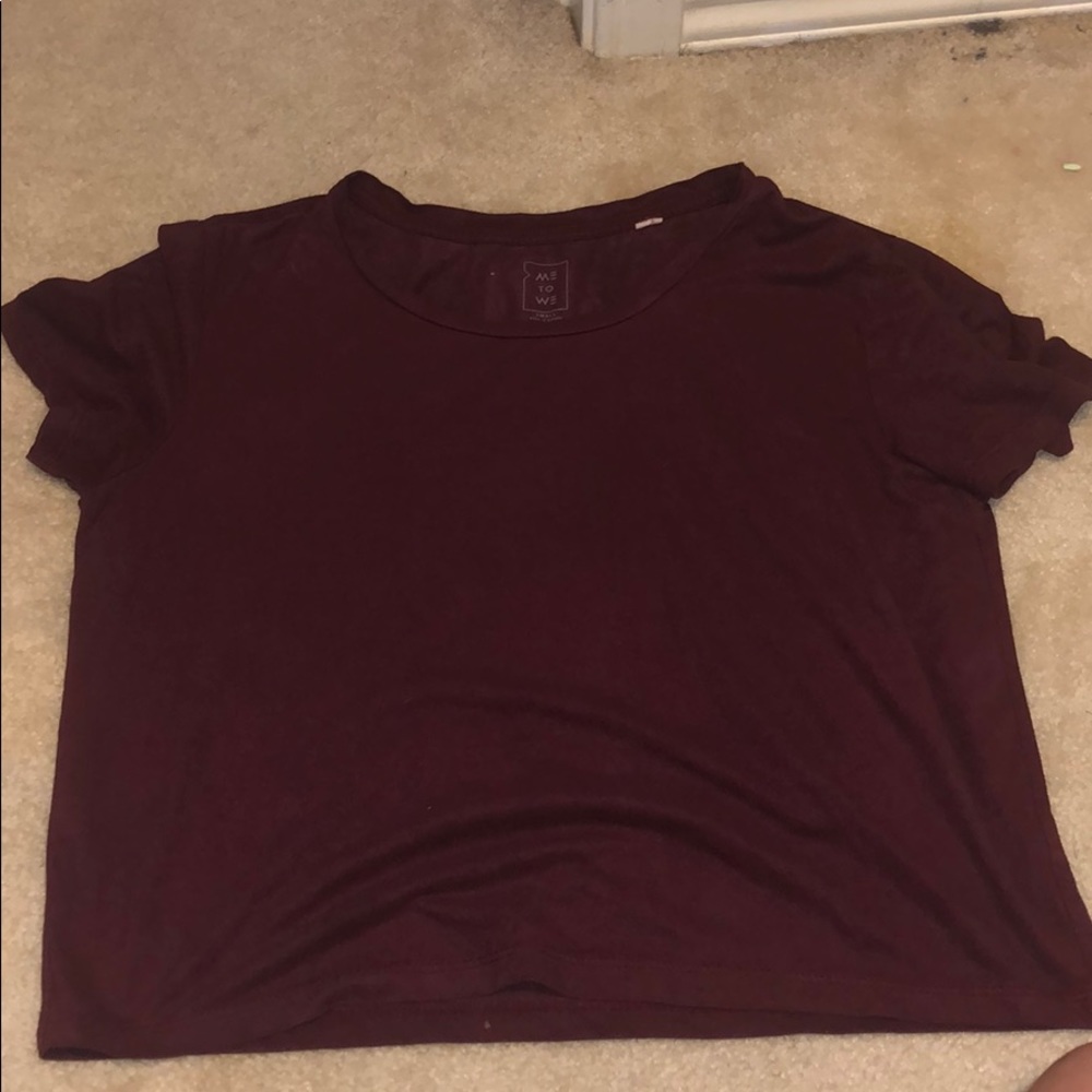 Burgundy top